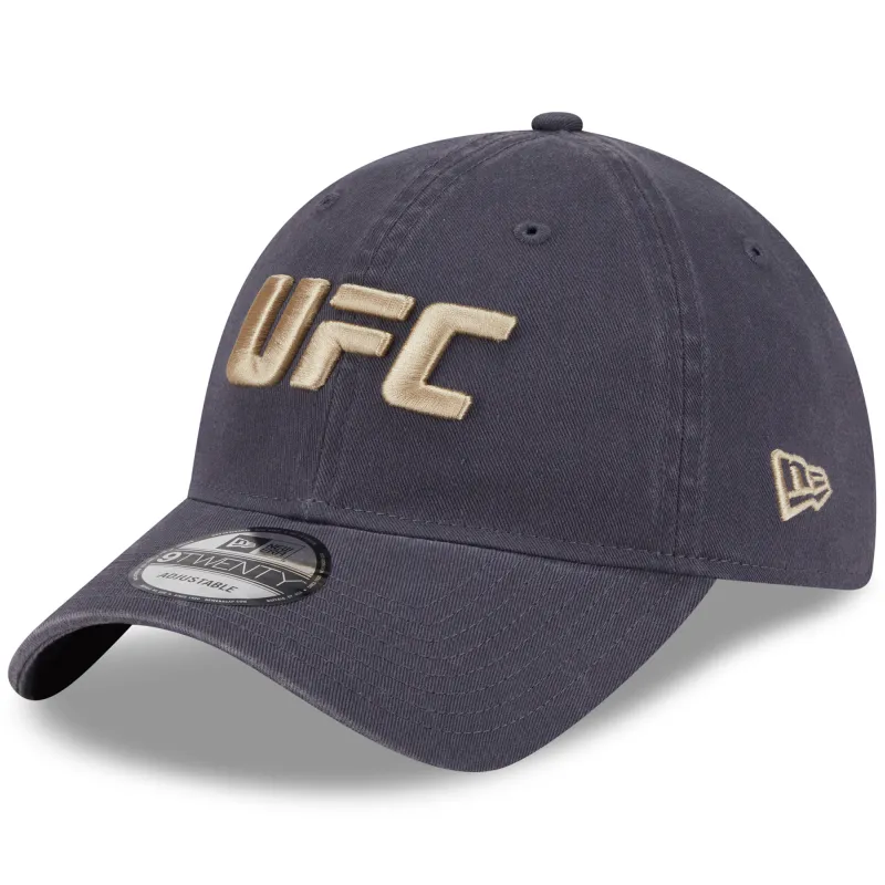 Men's New Era Gray UFC A-Frame 9TWENTY Adjustable Hat made by New Era