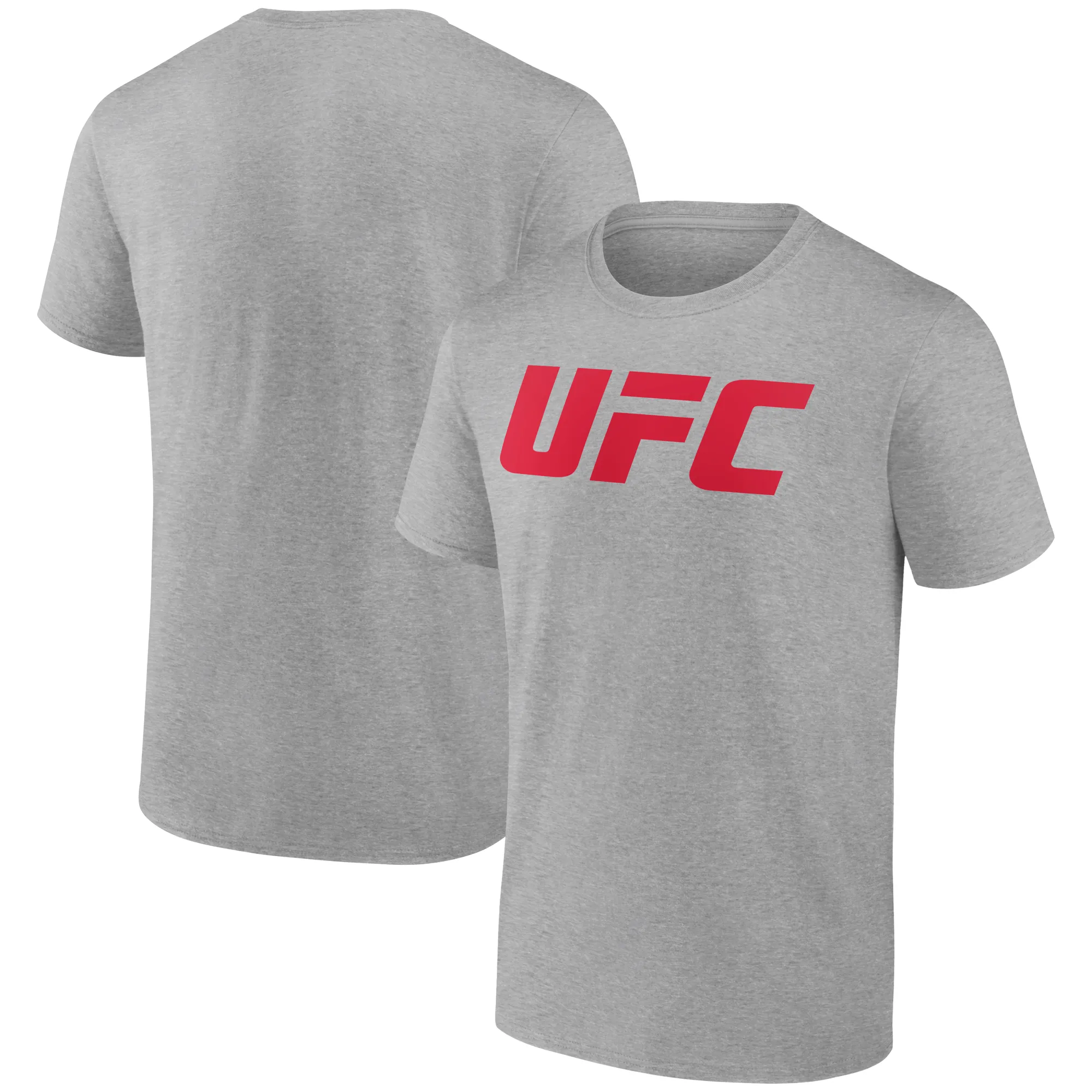Men's Heather Gray UFC Red Logo T-Shirt sold by UFC