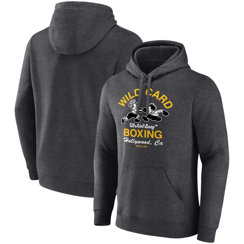 Charcoal Wild Card Boxing "It Ain't Easy" Pullover Hoodie sold by UFC
