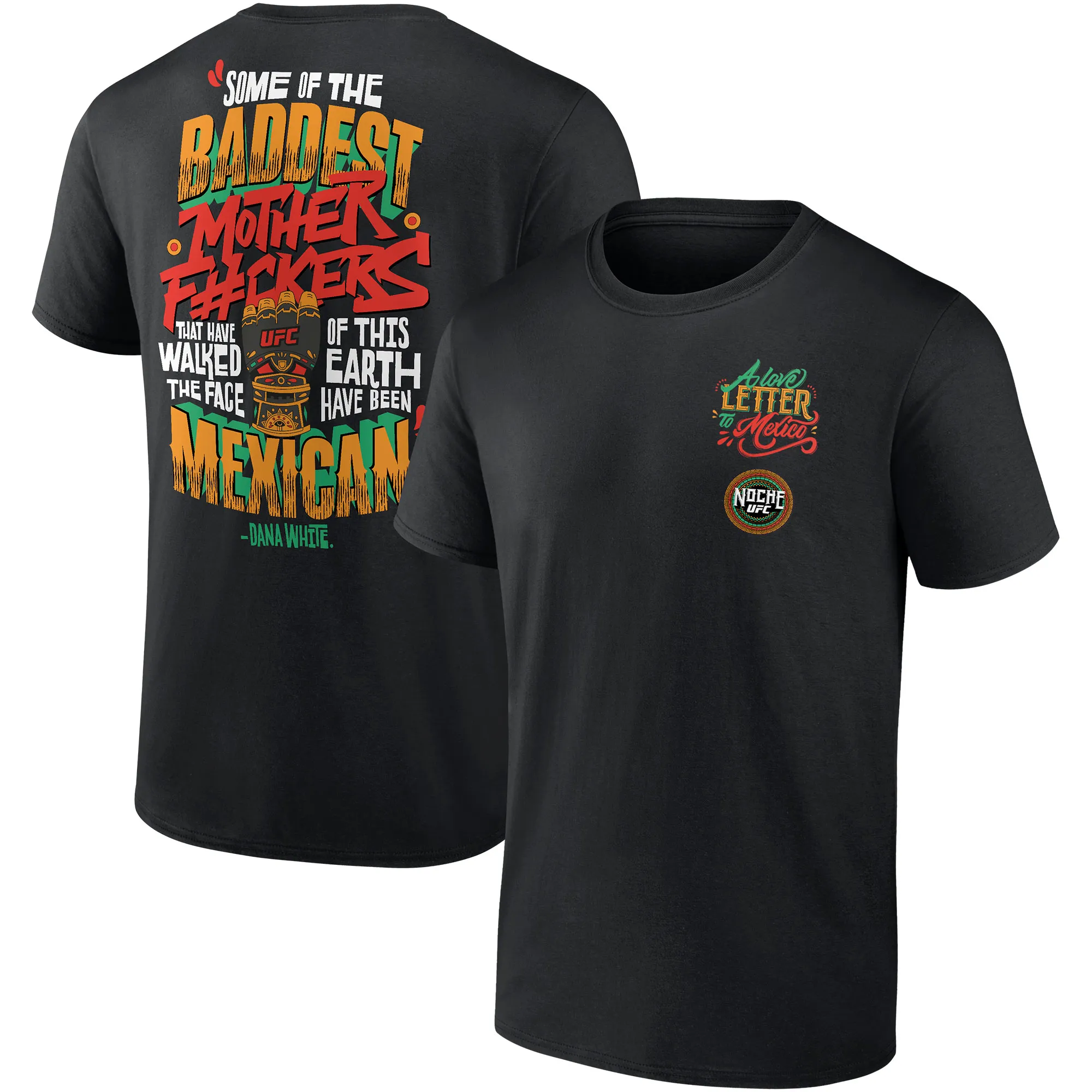 Men's Black Noche UFC Love Letter T-Shirt sold by UFC