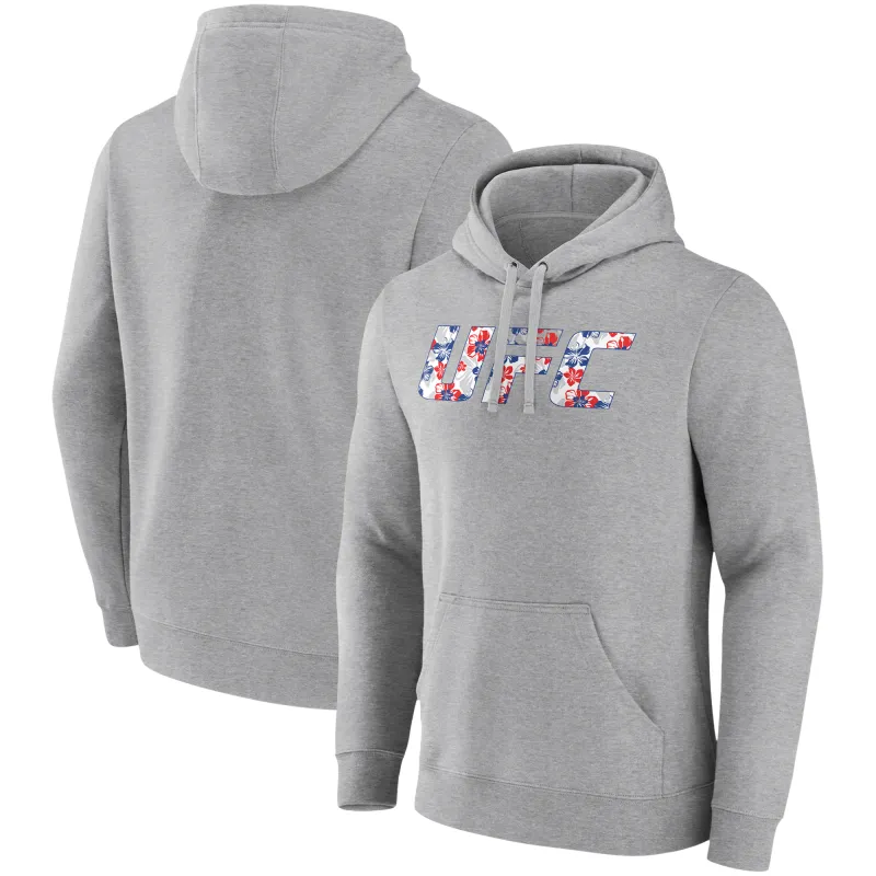 Men's Gray Max Holloway Unrivaled UFC Logo Pullover Hoodie sold by UFC