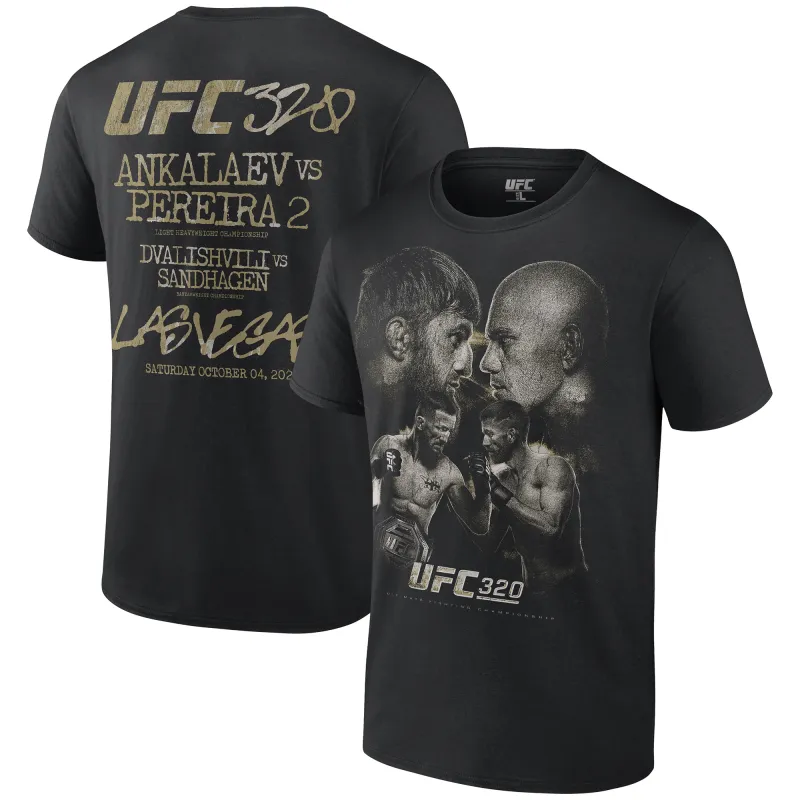 Men's Black UFC 320 Main Event T-Shirt sold by UFC