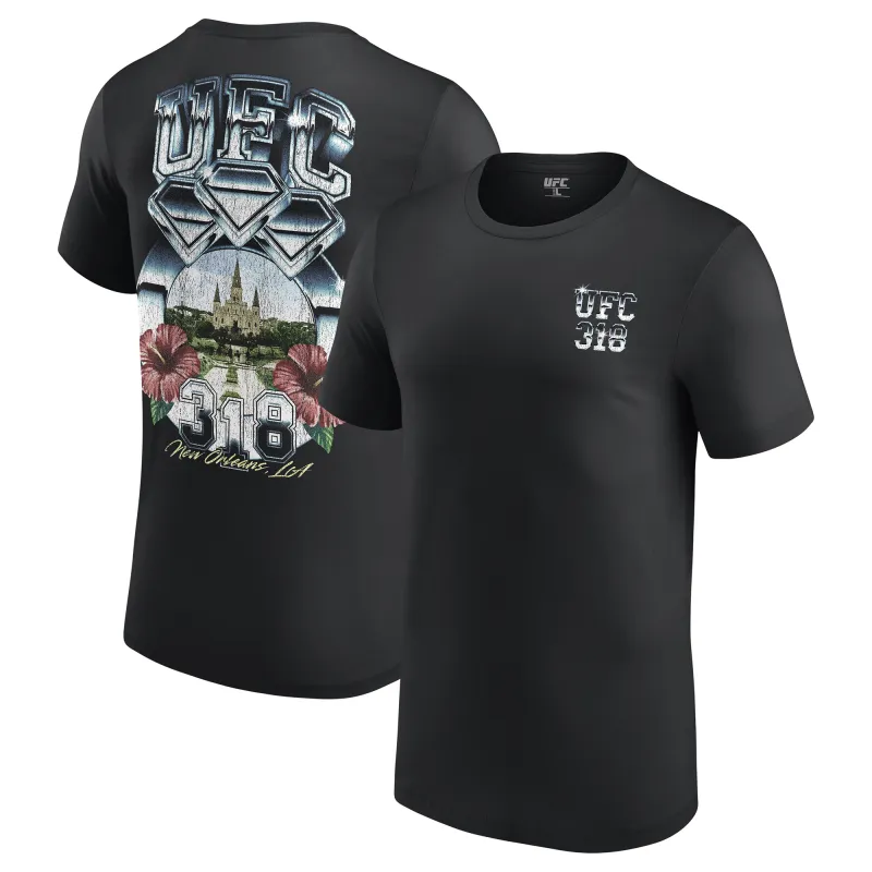 Men's Black UFC 318 Cathedral T-Shirt sold by UFC