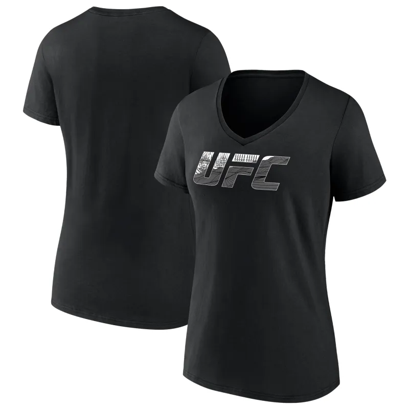 Women's Black Khalil Rountree UFC Unrivaled V-Neck T-Shirt sold by UFC