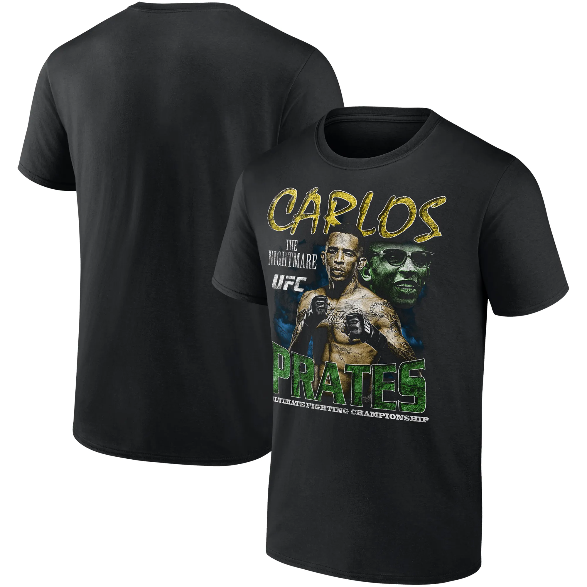 Men's Black Carlos Prates Graphic T-Shirt sold by UFC