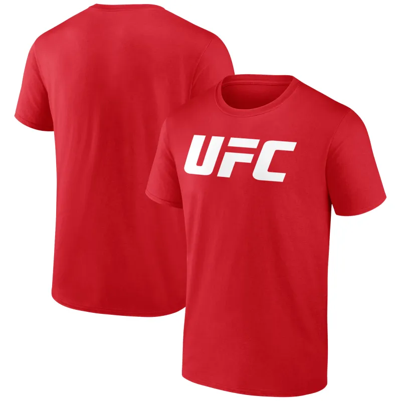 Men's Red UFC White Logo T-Shirt sold by UFC