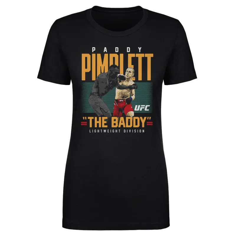 Women's 500 Level Black Paddy Pimblett Poster T-Shirt sold by UFC
