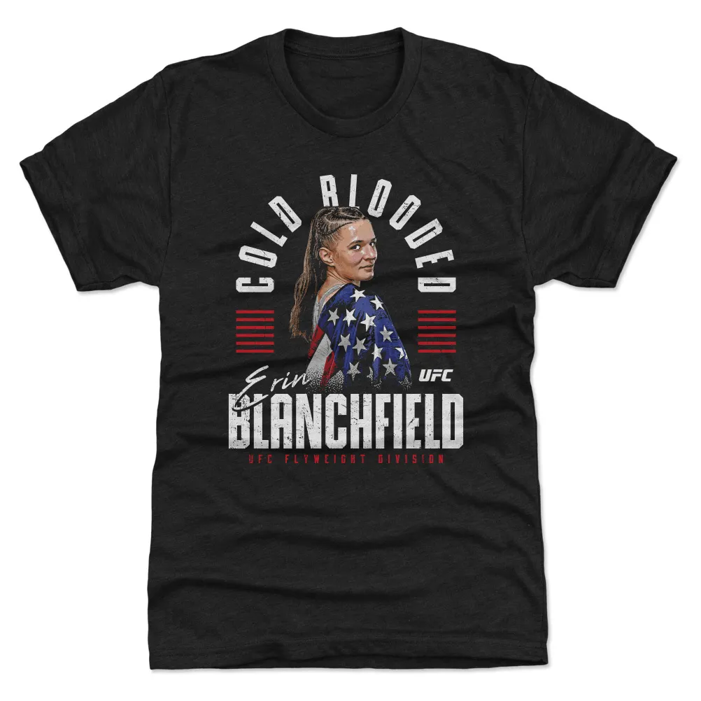 Men's 500 Level Heather Black Erin Blanchfield Tri-Blend T-Shirt sold by UFC