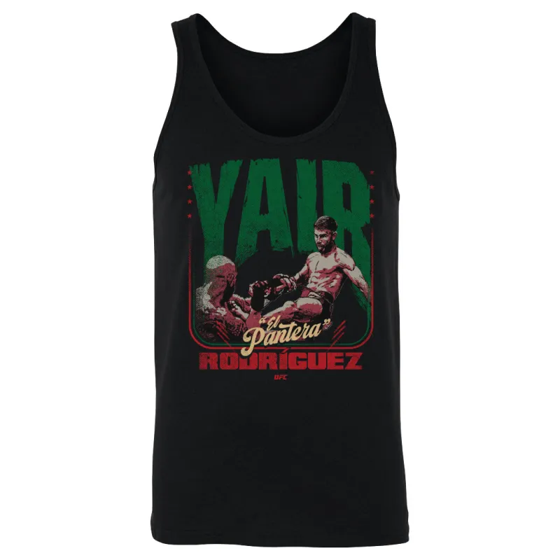 Men's  Black Yair Rodríguez "El Pantera" Front Kick Tank Top sold by UFC