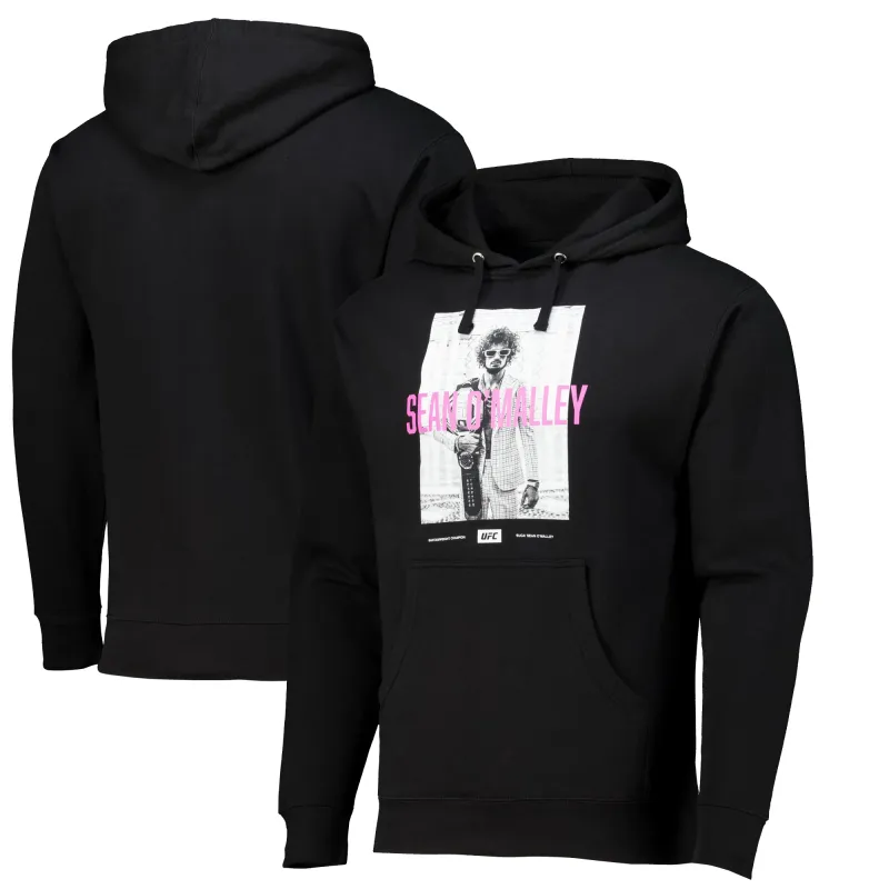 Men's UFC Black Sean O'Malley Status Pullover Hoodie sold by UFC