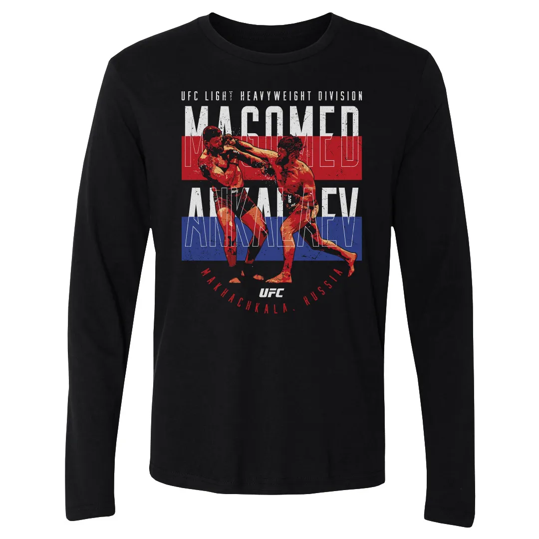 Men's 500 Level Black Magomed Ankalaev Punch Long Sleeve T-Shirt sold by UFC