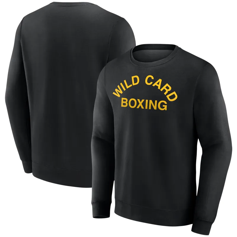 Black Wild Card Boxing Old School Logo Pullover Sweatshirt sold by UFC