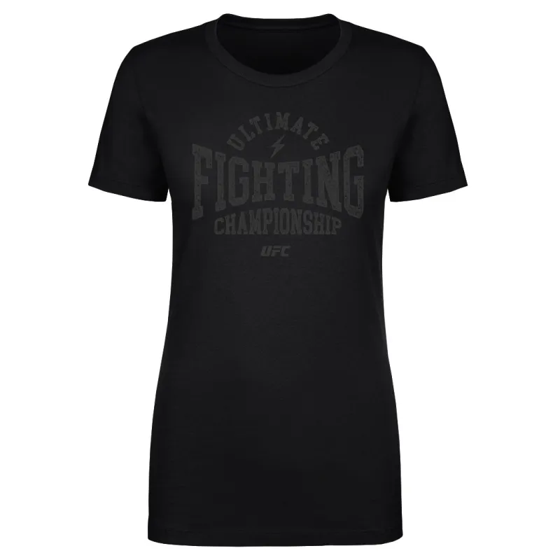 Women's  Black UFC Retro Text T-Shirt sold by UFC