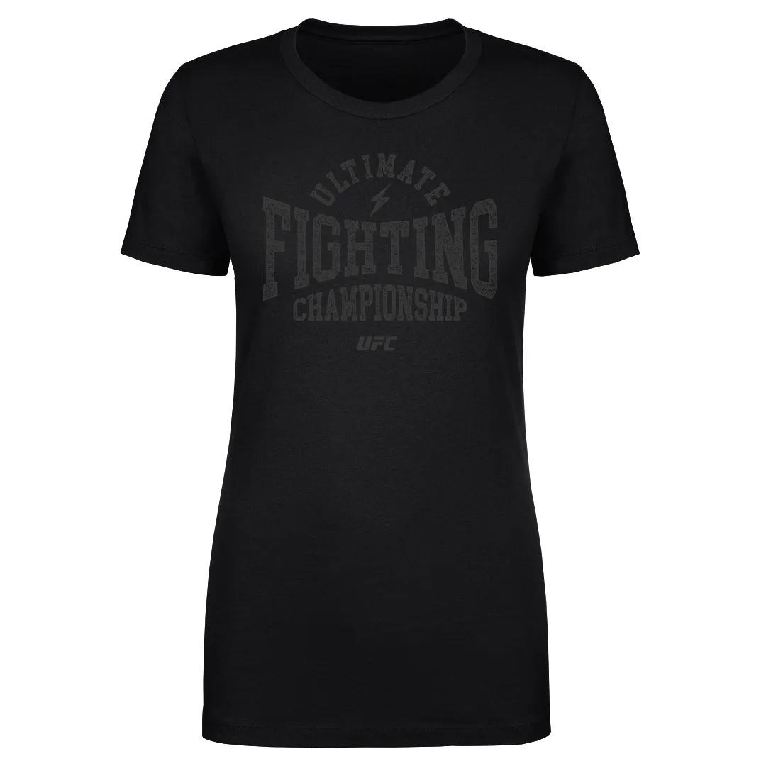 Women's Black UFC Retro Text T-Shirt sold by UFC
