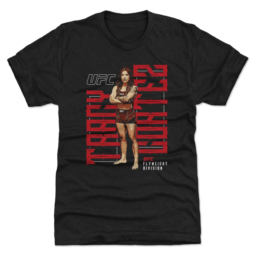 Men's 500 Level Heather Black Tracy Cortez Pose Premium Tri-Blend T-Shirt sold by UFC