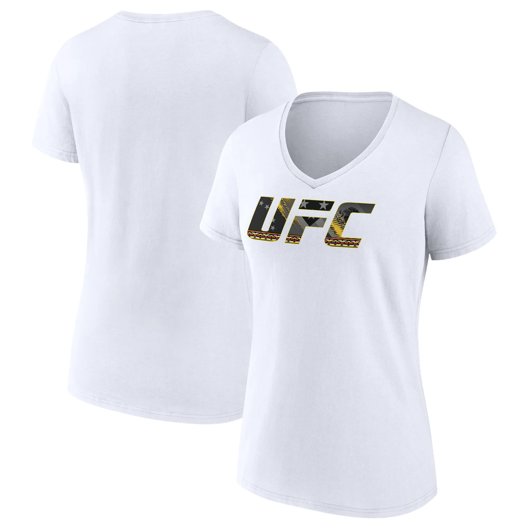 Women's White Julianna Pena UFC Unrivaled V-Neck T-Shirt sold by UFC