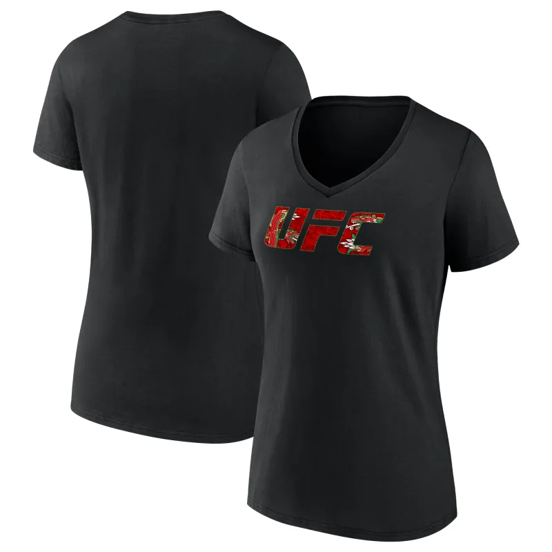 Women's  Black Brandon Moreno UFC Unrivaled V-Neck T-Shirt sold by UFC