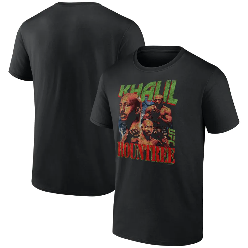Men's Black Khalil Rountree Jr. UFC Fighter T-Shirt sold by UFC