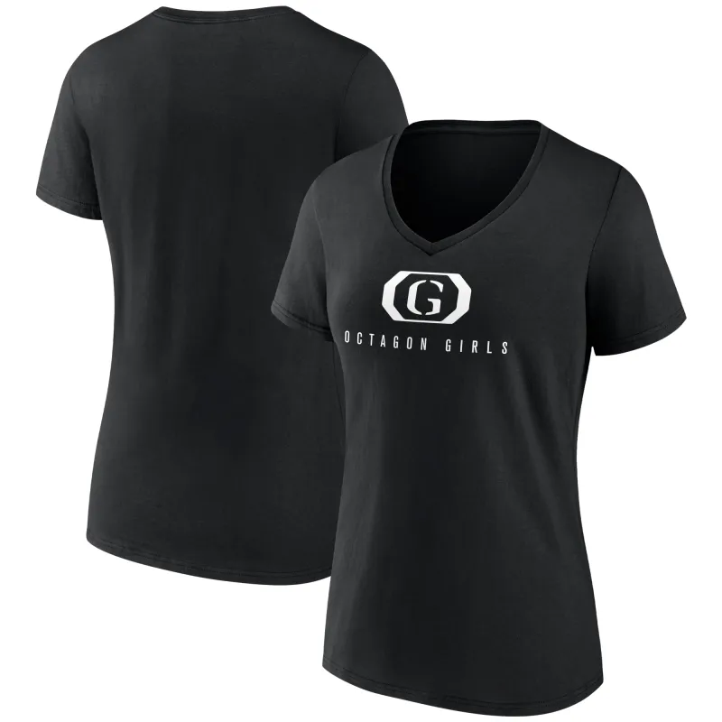 Women's Black UFC Octagon Girls V-Neck T-Shirt sold by UFC