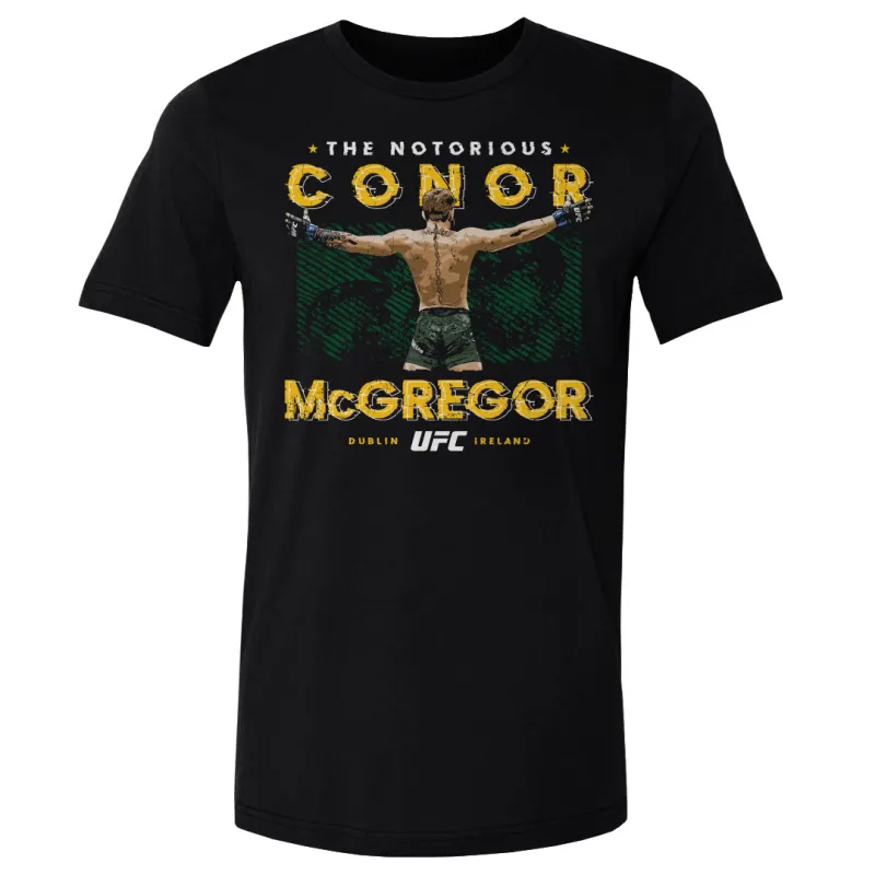 Men's 500 Level Black Conor McGregor Offset T-Shirt sold by UFC