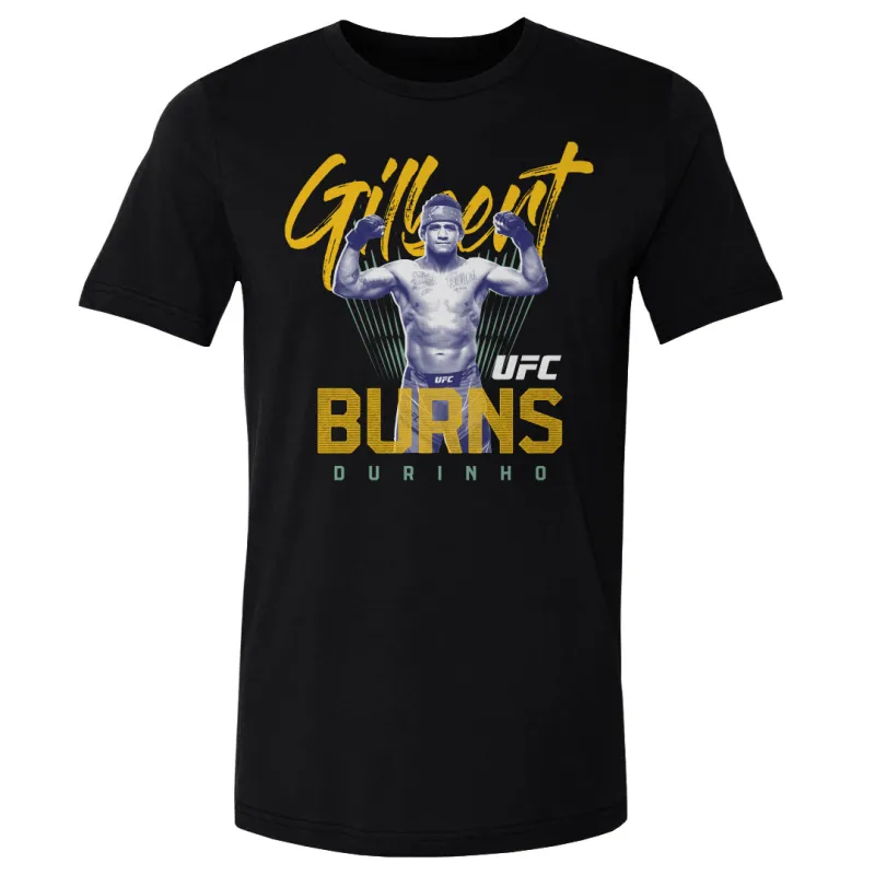 Men's 500 Level Black Gilbert Burns T-Shirt sold by UFC