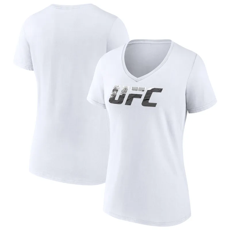 Women's White Khalil Rountree UFC Unrivaled V-Neck T-Shirt sold by UFC