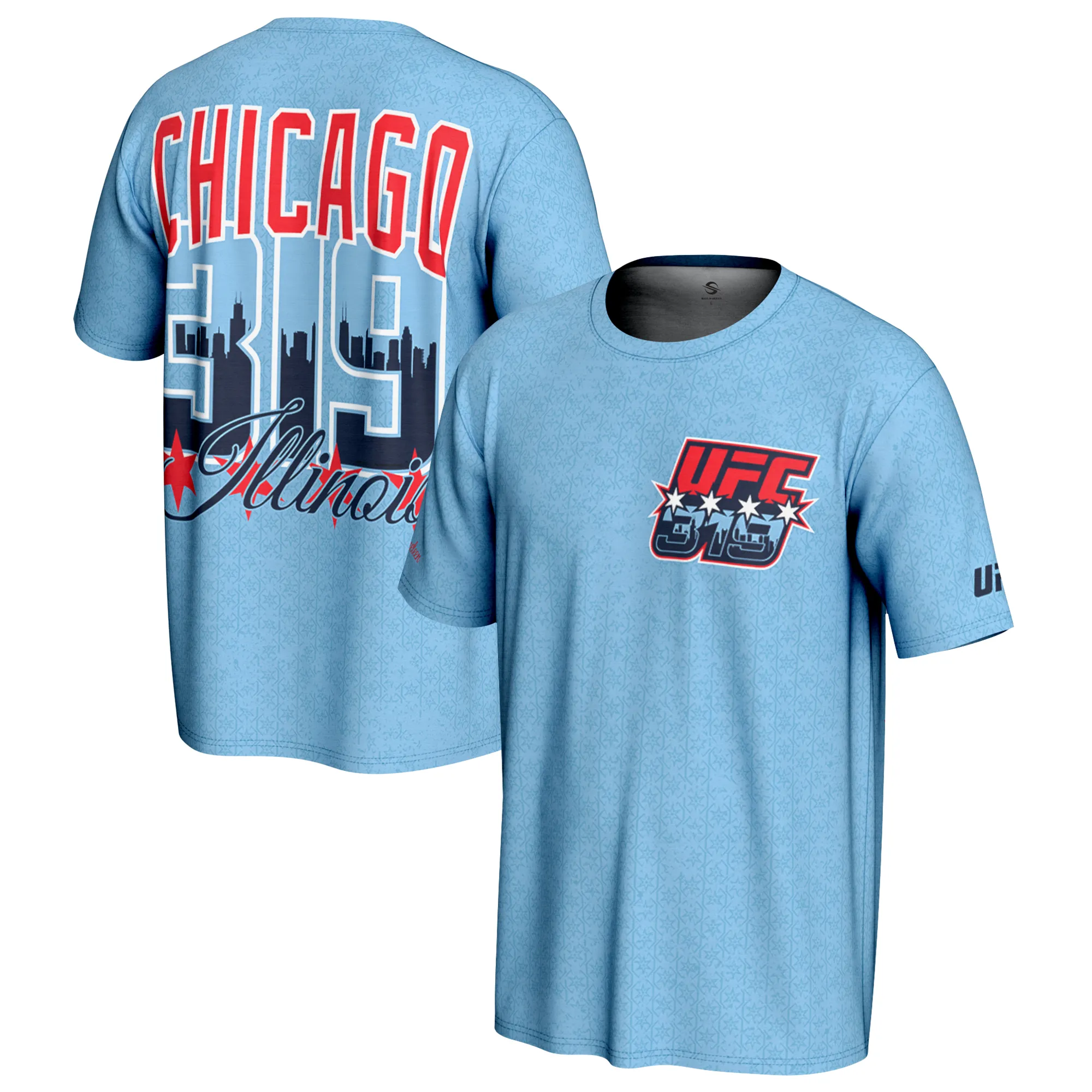 Men's ProSphere Blue UFC 319 Chicago T-Shirt sold by UFC