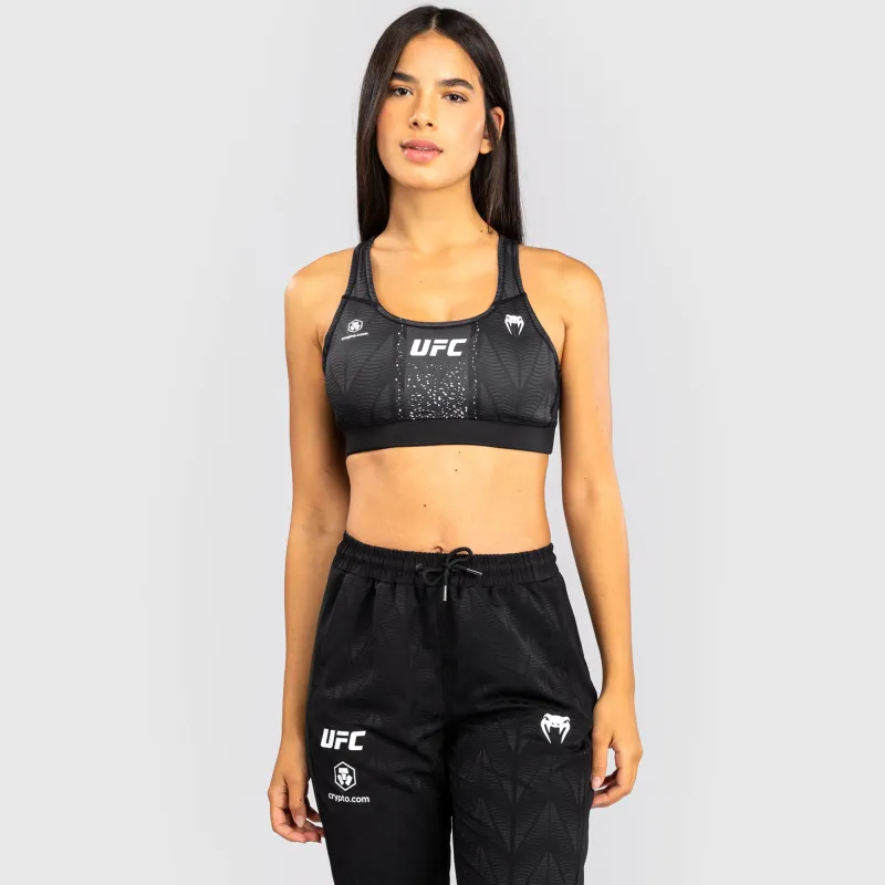 Women's UFC Zenith by Venum Black Authentic Fight Night Sports Bra sold by UFC