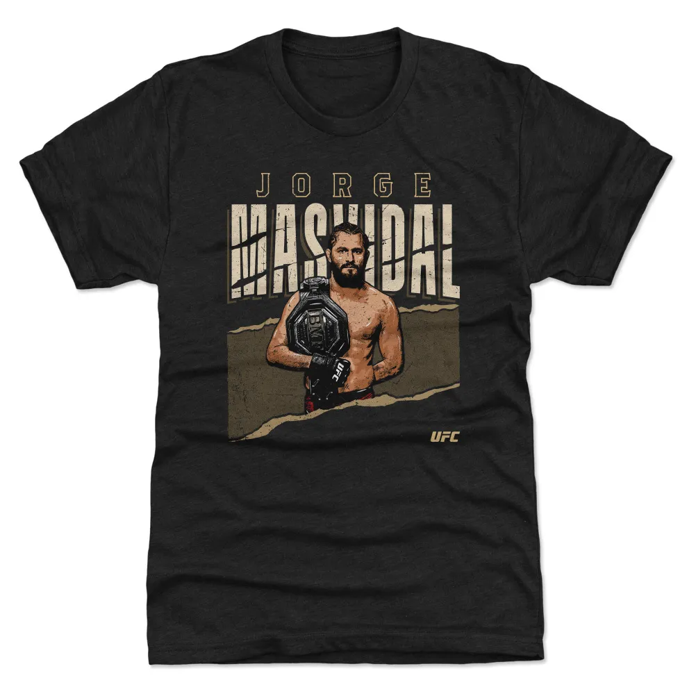 Men's Black Jorge Masvidal BMF Belt Premium Tri-Blend T-Shirt sold by UFC