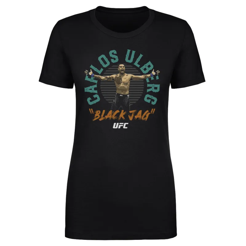 Women's 500 Level Black Carlos Ulberg Emblem T-Shirt sold by UFC