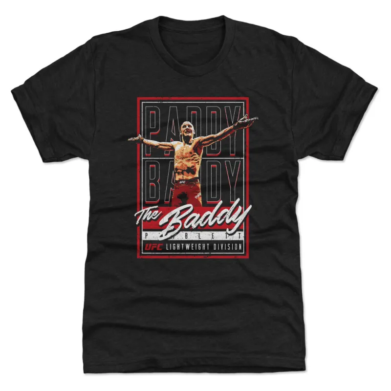 Men's 500 Level Heather Black Paddy Pimblett Celebration Premium Tri-Blend T-Shirt sold by UFC