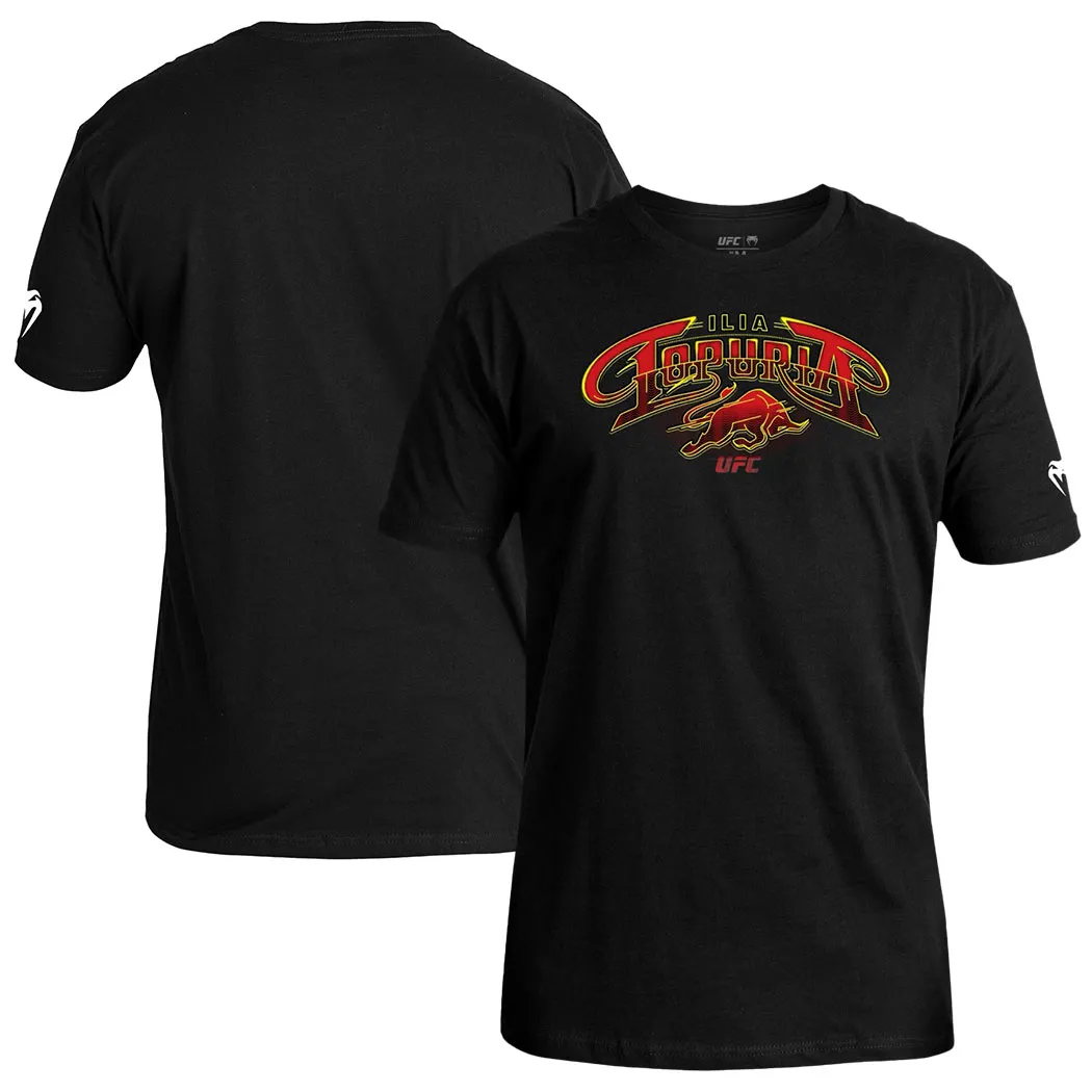Men's UFC Unrivaled by VENUM Black Ilia Topuria T-Shirt sold by UFC