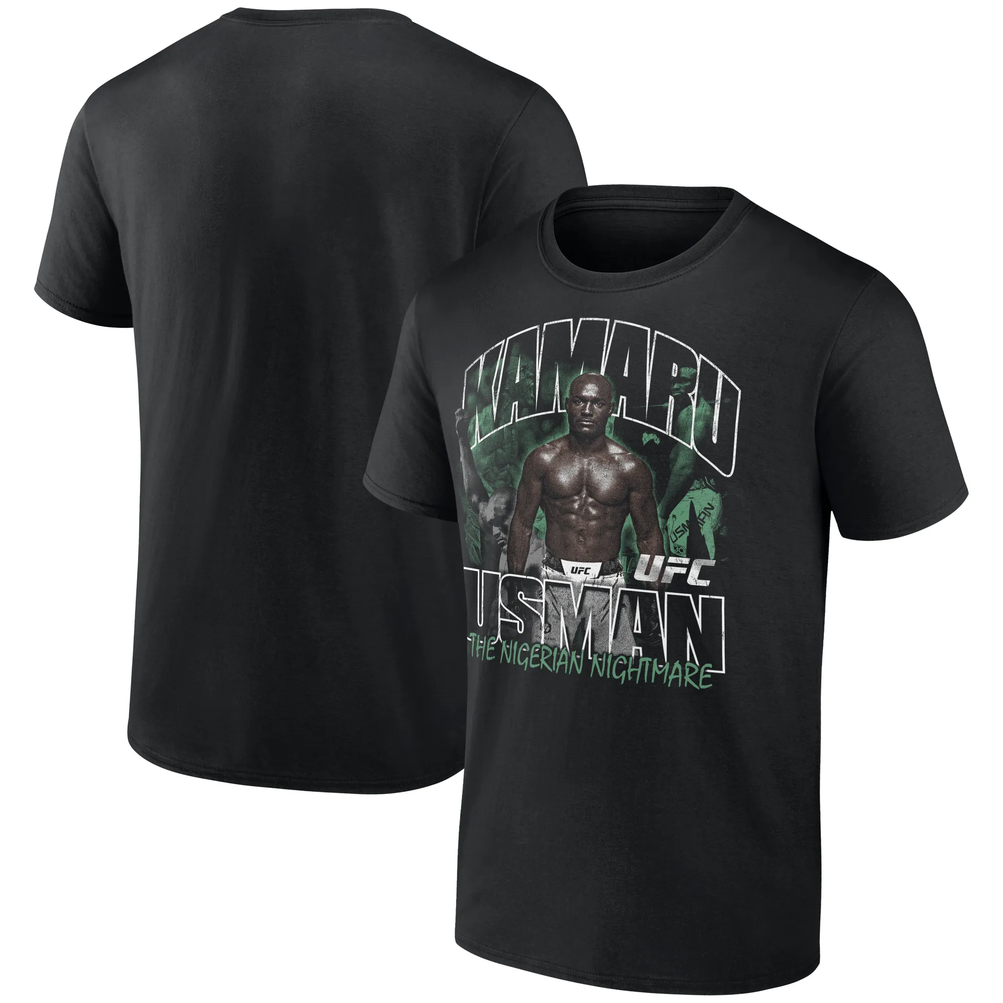 Men's Black Kamaru Usman Fighter T-Shirt sold by UFC