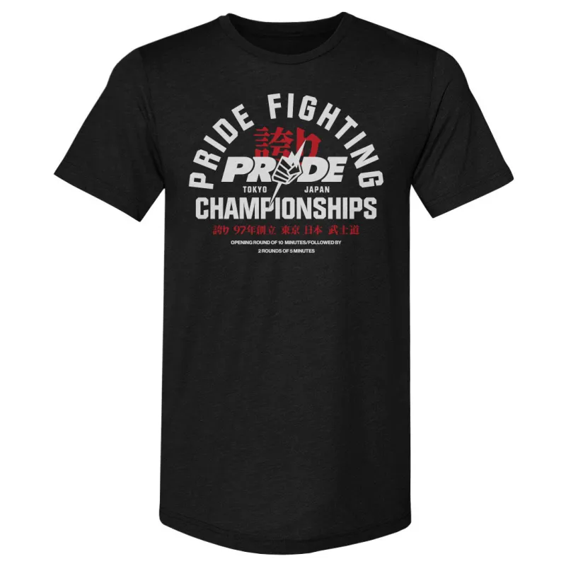 Men's 500 Level Heather Black Pride Fighting Championship  Premium Tri-Blend T-Shirt sold by UFC