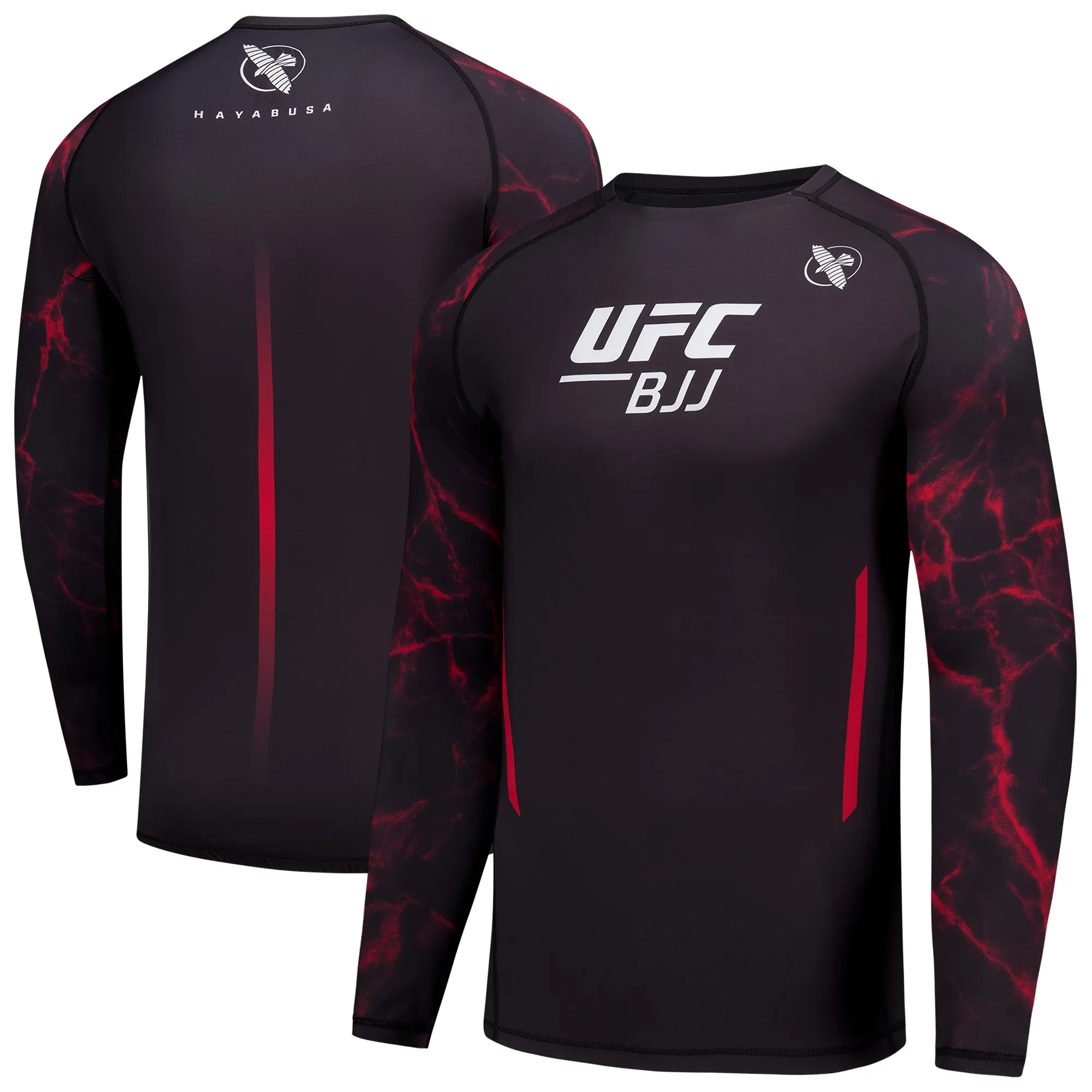 Men's UFC Black Hayabusa Long Sleeve Rashguard T-Shirt sold by UFC