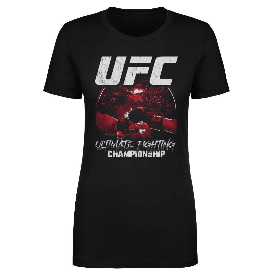 Women's Black UFC Touch Gloves T-Shirt sold by UFC
