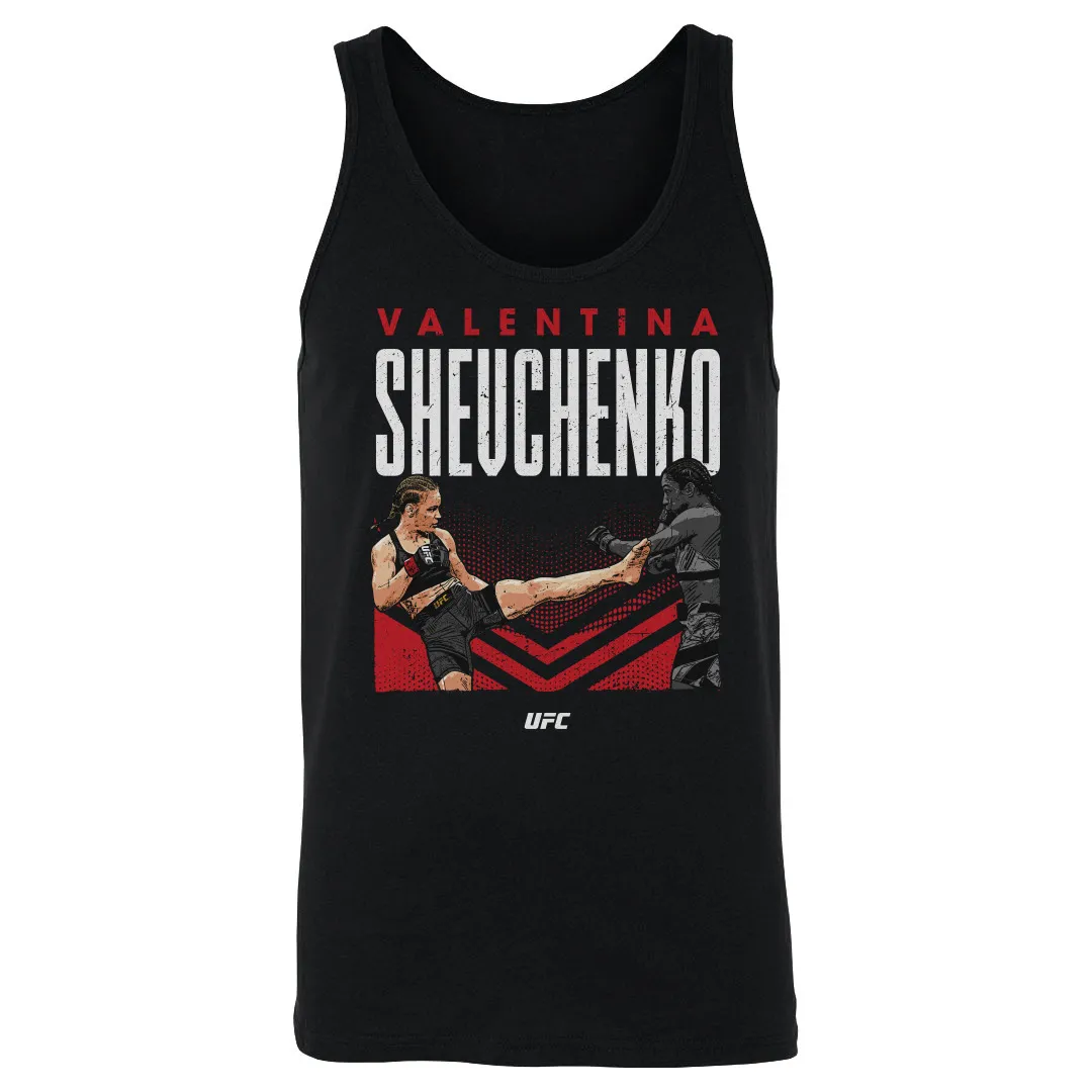 Men's 500 Level Black Valentina Shevchenko Front Kick Tank Top sold by UFC