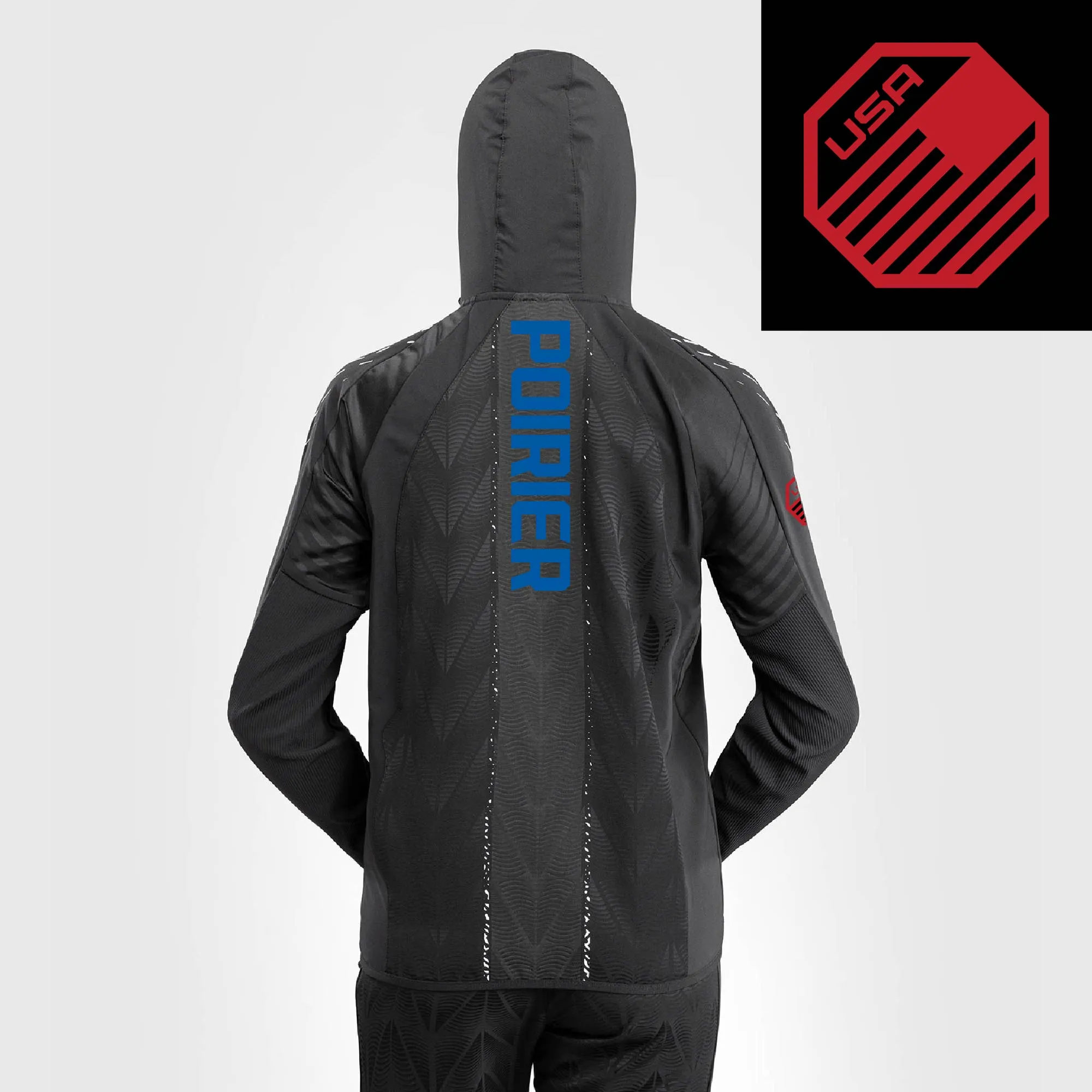 Women's UFC Zenith by Venum Black Dustin Poirier Authentic Fight Night Full-Zip Walkout Hoodie sold by UFC