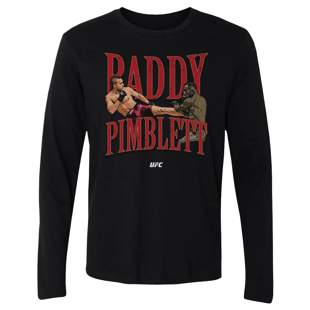 Men's 500 Level Black Paddy Pimblett Body Kick Long Sleeve T-Shirt sold by UFC