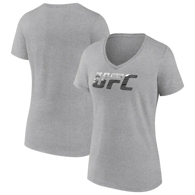 Women's Gray Khalil Rountree UFC Unrivaled V-Neck T-Shirt sold by UFC