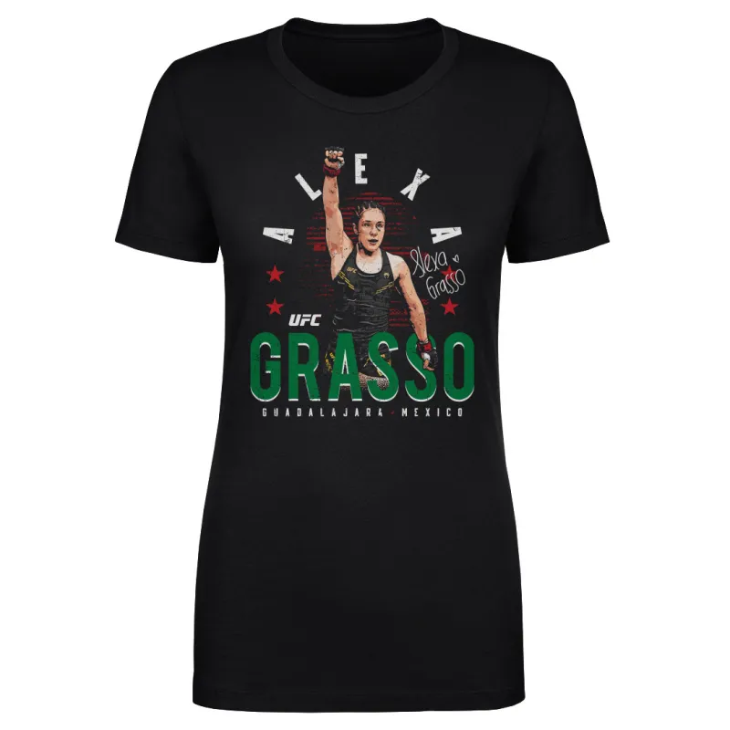 Women's  Black Alexa Grasso Guadalajara, Mexico T-Shirt sold by UFC