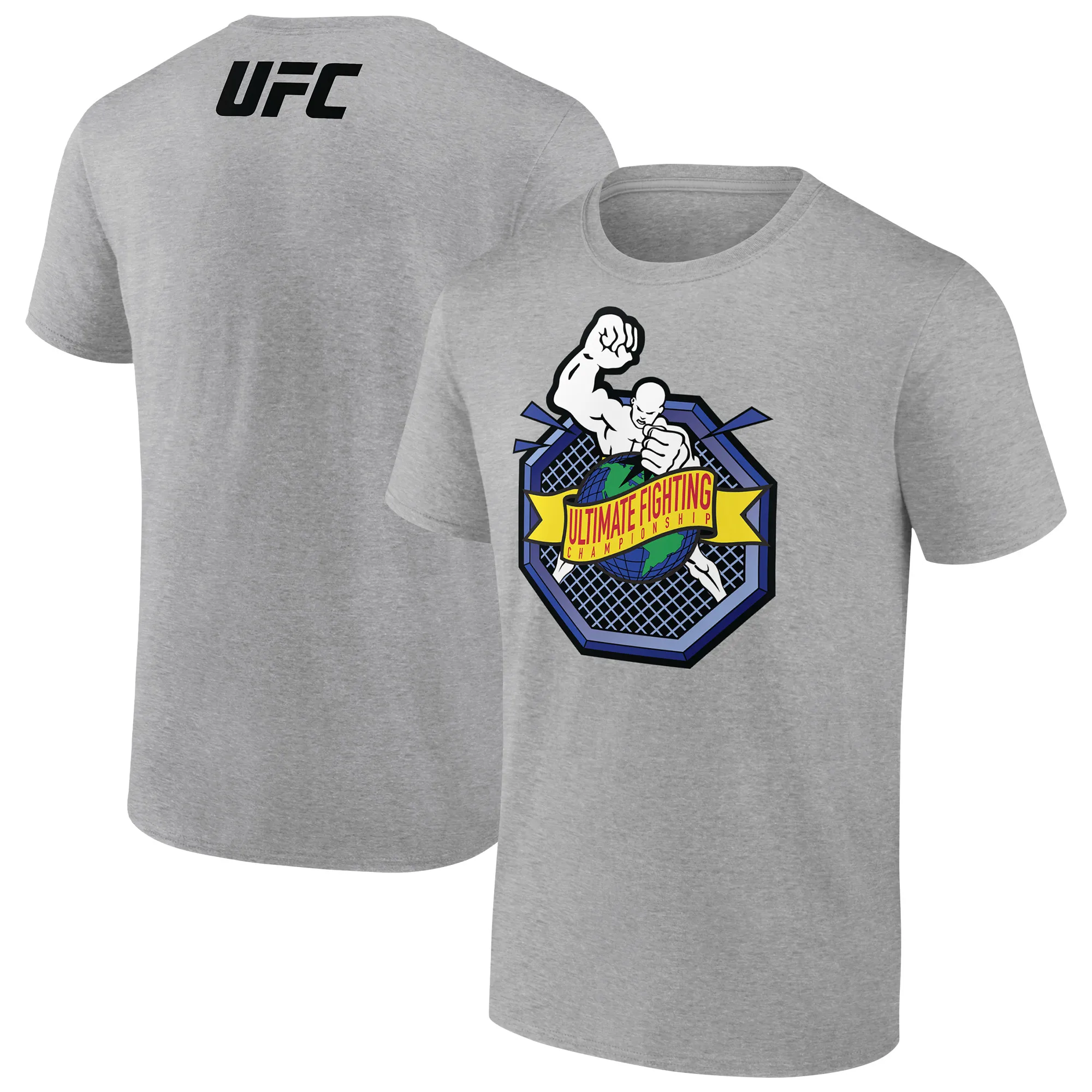 Men's Heather Gray Ulti-Man Octagon T-Shirt sold by UFC