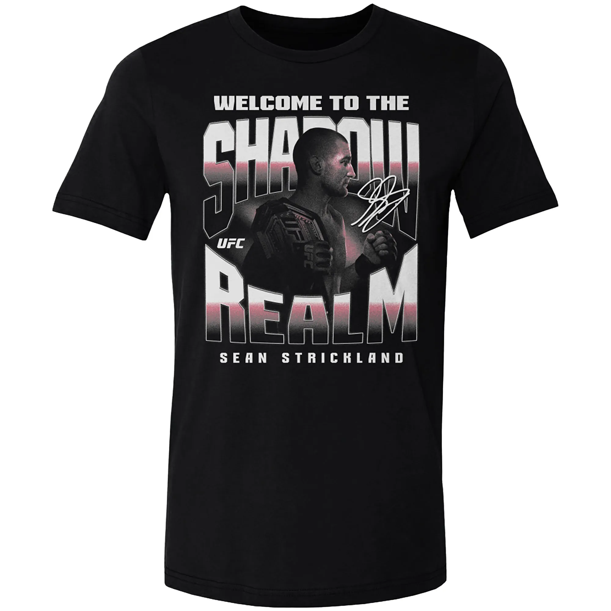 Men's 500 Level Black Sean Strickland Shadow Realm T-Shirt sold by UFC