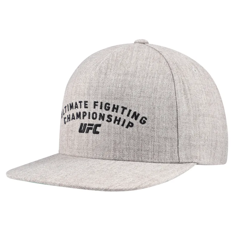 Unisex UFC Heather Gray Arched Adjustable Snapback Hat made by UFC