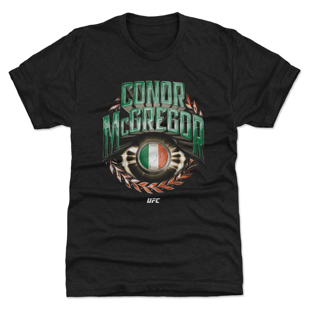 Men's 500 Level Heather Black Conor McGregor Ireland Premium Tri-Blend T-Shirt sold by UFC