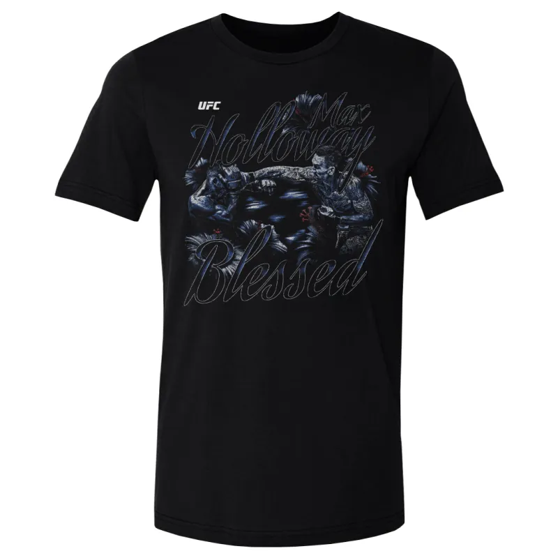 Men's Black Max Holloway Grunge T-Shirt sold by UFC