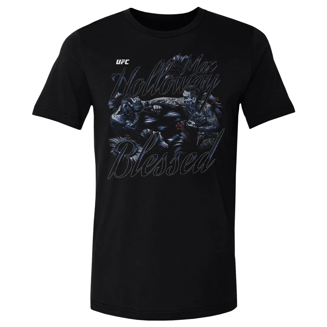 Men's Black Max Holloway Grunge T-Shirt sold by UFC