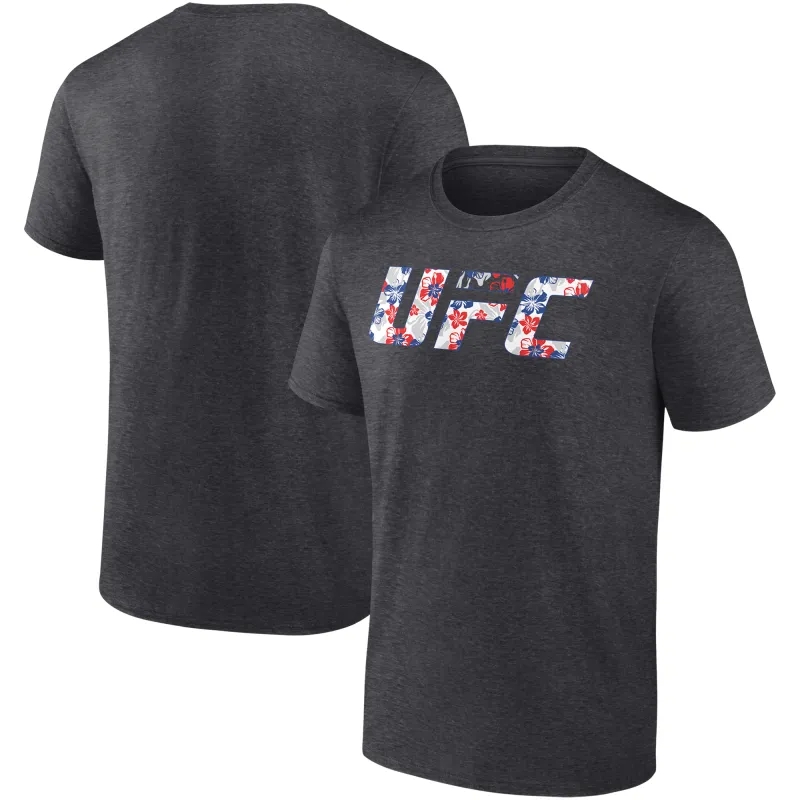 Men's Charcoal Max Holloway Unrivaled UFC Logo T-Shirt sold by UFC