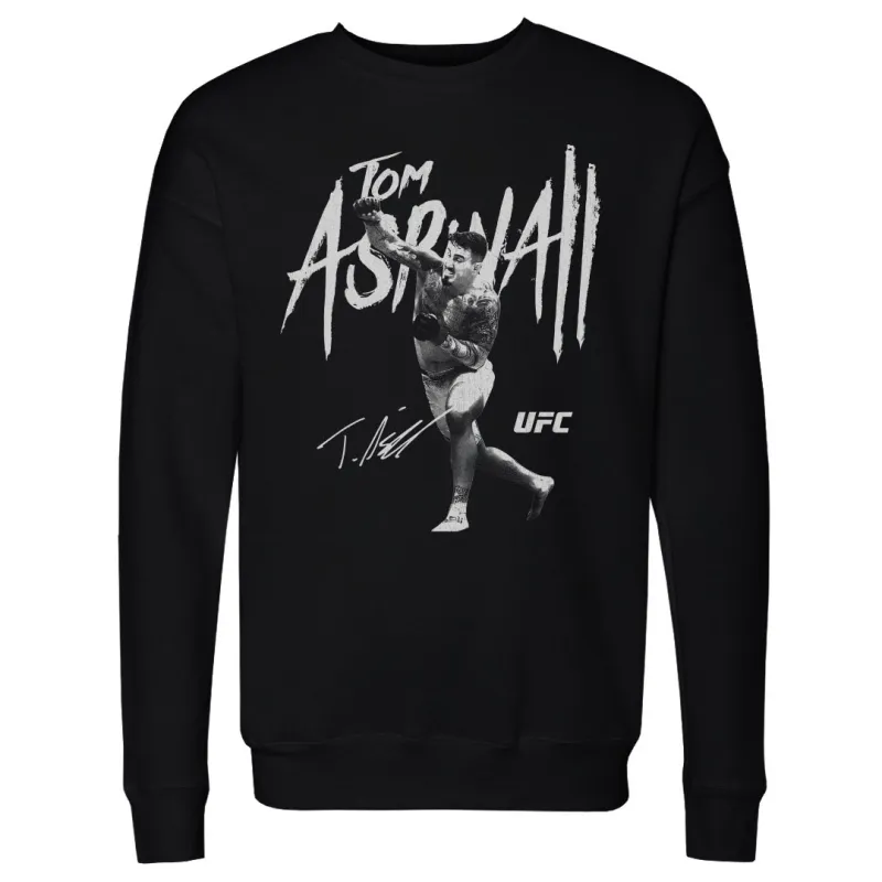 Men's 500 Level  Black Tom Aspinall Signature Pullover Sweatshirt sold by UFC