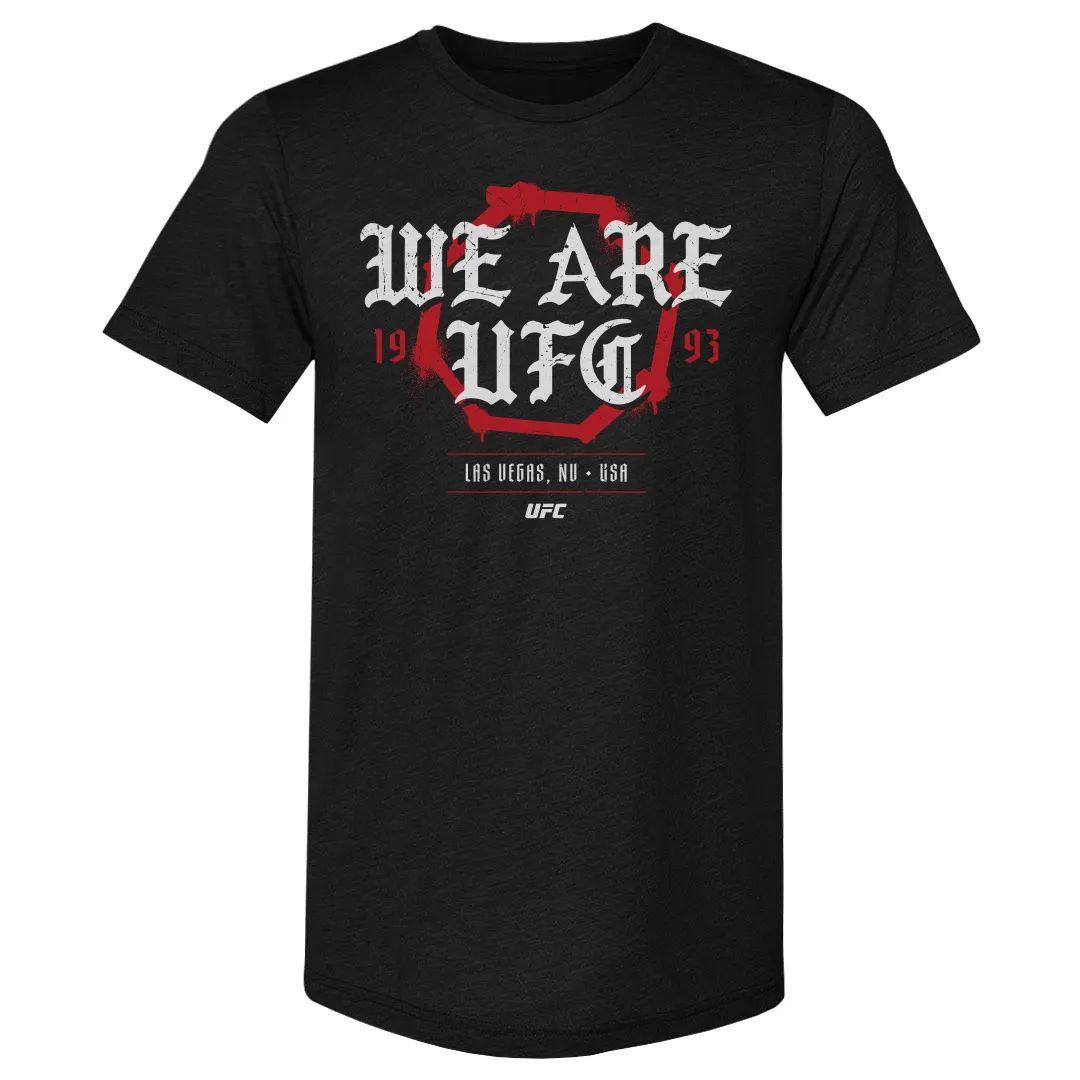 Men's 500 Level Heather Black UFC We Are UFC Old English Premium Tri-Blend T-Shirt sold by UFC